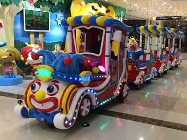 clown shopping mall trackless train for sale